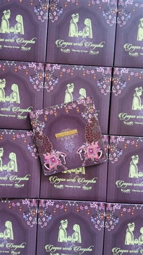 Behind every stunning invite is this much love and precision Watch as each insert finds its perfect place, every detail gets carefully added, and the magic unfolds layer by layer. This is what goes into creating invites your guests will actually want to keep SKU CODE - KVN07500 [Marriage invitations, invitation cards, unique wedding cards, indian wedding cards, custom wedding invitations, designer wedding cards, customised wedding invitations] #weddinginvitation #newweddingcards #marriagecards #