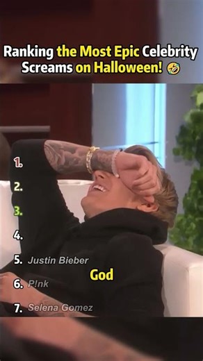 Ranking the Most Epic Celebrity ​Screams on Halloween! 🤣#halloweenvibes #scarepranks #scare