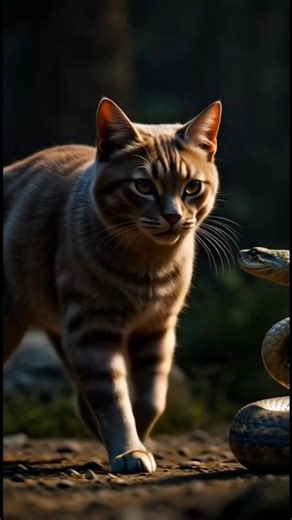 King Cobra vs Cat 🐍🐱 | One Move Decides Everything | Wildlife Stories