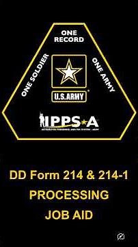 IPPS-A DD214 & DD214-1 Job Aid Processing #ippsa #benefits #dd214 #army #shorts #stepbystep #viral