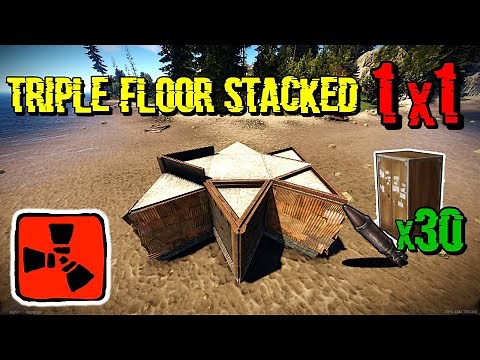 RUST Triple Floor Stacked 1x1 ( Floor Stacking Tutorial )