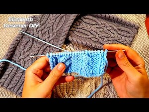 How to knit aran on two knitting needles? Knitting is my love