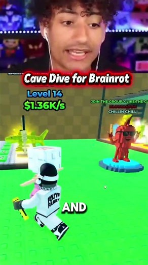 Cave Dive for Brainrot #usa #roblox #usashorts #viralshorts #ytshorts #youtubeshorts