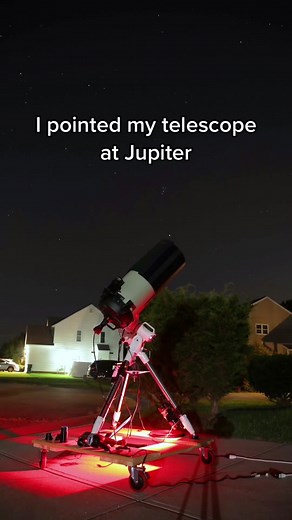 5 hours of Jupiter’s rotation captured over 2 nights #jupiter #telescope #fyp