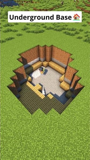 Minecraft Underground Base🏠 #shorts