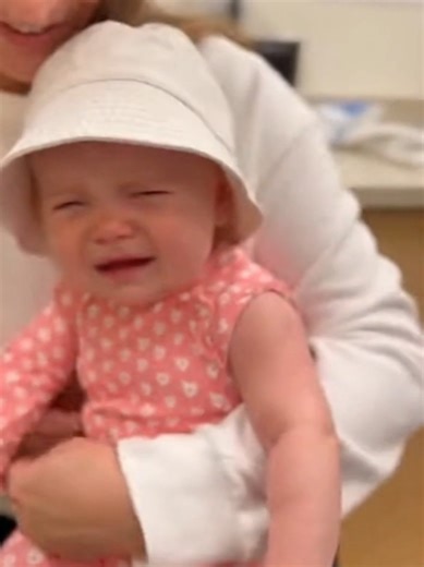 Baby's Courage During Doctor's Injection Visit