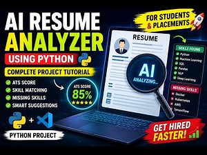 Build ATS Resume Analyzer Project In Python Step By Step 🧠 Python Project For Final Year Students 📄⚡