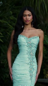 Ashley Lauren 12301 - Layered Ruffle Mermaid Taffeta Gown