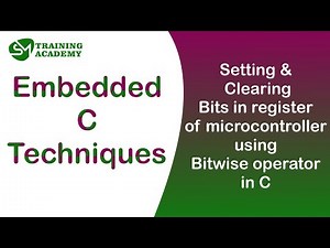 Bit set and clear Technique in embedded C