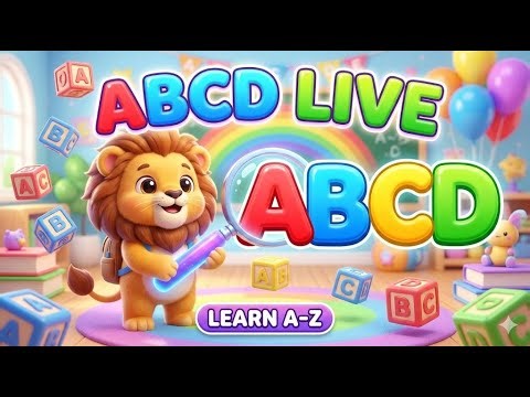 ABCD Learning LIVE for Kids | Full Alphabet A to Z | Fun Letters & Phonics Class