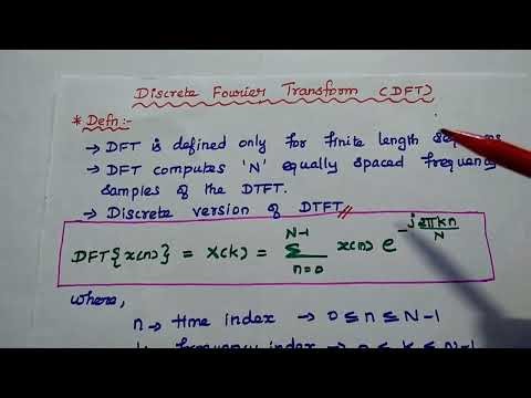 DSP - Discrete Fourier Transform pair in Tamil - DFT Pair -Digital Signal Processing - DTSP