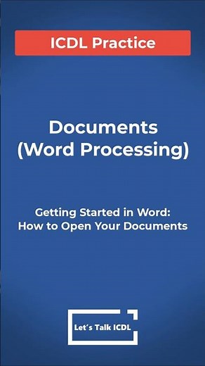 How to Open Your Documents in Microsoft Word