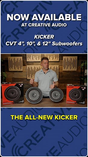 KICKER's NEW CVT Series 4-Inch, 10-Inch, and 12-Inch Subwoofers are now availabe at Creative Audio! New and improved, precise KICKER engineering allows the CompVT to pound with limited space. A proprietary four-layer voice coil collaborating with SoloKon™ cone technology, provides the ability to work with serious amounts of power without the bulk of a standard subwoofer. Pick them up for yourself here ⬇️ Kicker 52CVT122 CVT12 CompVT 12-Inch (30cm) Subwoofer: 👉 https://creative.audio/3EWxGwa Kic