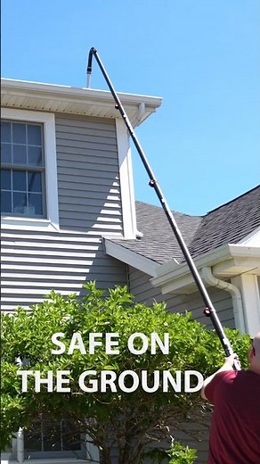 Ditch the ladder and clean your gutters fast! #reach