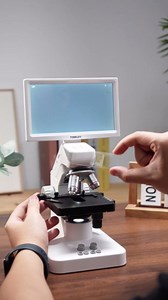 TOMLOV DM301 Pro Microscope for Kids Adults Students, Digital Microscope with 7" Screen, USB & HDMI Output, Wireless Biological Educational Science Scope Camera with Slides Kits for Classroom Home Lab