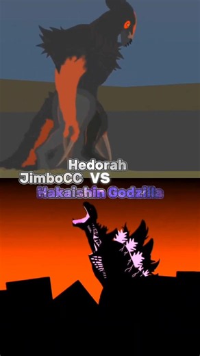 JimboCC Hedorah VS JimboCC Hakaishin Godzilla