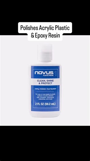 ✨ Keep your resin and acrylic creations crystal clear with the Novus Plastic Polish System — trusted by artists and makers everywhere. 💎 #1 Clean & Shine – A gentle, anti-static cleaner that removes dust, fingerprints, and smudges without scratching. Perfect for finished epoxy resin pieces, acrylic ornaments, and clear covers. 🔧 #2 Fine Scratch Remover – Smooths out light surface marks and haze, restoring a glossy, glass-like finish. Ideal for polishing epoxy resin ornaments, keychains, and ca