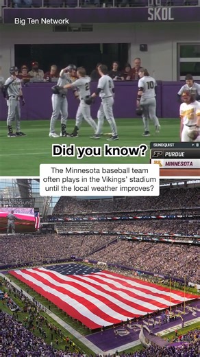 The Minnesota Golden Gophers play 10 games inside U.S. Bank Stadium before moving outside to their on-campus site, Siebert Field. (🎥: Big Ten Network) | CBS Sports