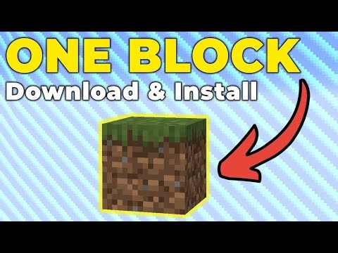 How to Install One Block in Minecraft 😱 