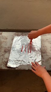 38K views · 31 reactions | easy painting with tin foil | Hanna and Zechariah | Facebook