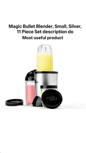 Magic Bullet Blender, Small, Silver, 11 Piece Set description do#MagicBulletBlender #SmoothieBlender