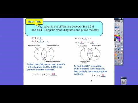 Greatest Common Factor, GCF - Lesson 1.4 (Go Math)
