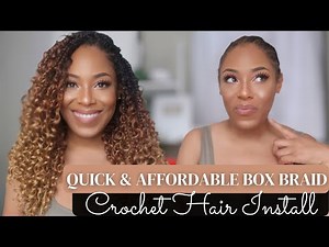 Quick & Easy Goddess Box Braids Crochet Hair Install| Lia Lavon