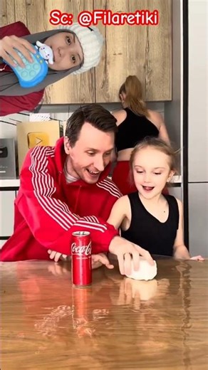 papa dan adek kerjain mama dengan permen kapas⁉️⁉️ Filaretiki