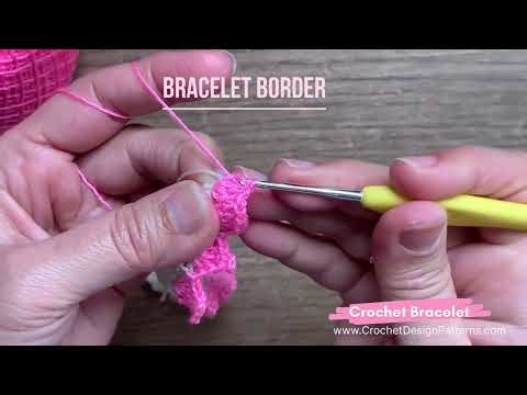 How to crochet easy bracelet for beginners 