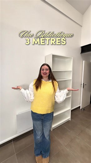 CRÉER UNE BIBLIOTHÈQUE GÉANTE DE 3M DE HAUT 👩🏼‍🔧⭐️ Le vrai coup de cœur dans cet appart, c’était la hauteur sous plafond ✨ On s’est tout de suite dit : parfait pour une immense bibliothèque, pour ranger tous les livres de Bastian et ajouter plein de jolies décos 🌷 Mais… spoiler alert : ça ne s’est pas exactement passé comme prévu 😅 On a eu quelques galères (ok, beaucoup), et le résultat est loin de ce qu’on imaginait 🫠 Est-ce que vous auriez des astuces ou des idées pour rattraper un peu l
