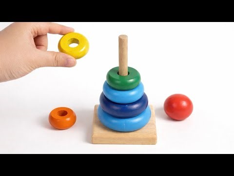 Learn Colors | Stacking Rings Toy (Calm Learning)