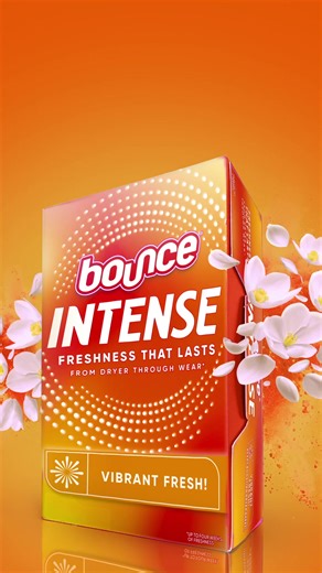 Bounce in freshness that beats the dryer heat. Shop Bounce Intense now! | Bounce