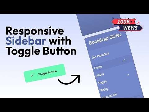 Bootstrap 4 Sidebar Menu Responsive with Sub menu | Create Responsive Side Navigation
