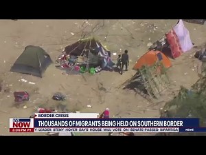 Southern border surge: Video shows thousands of migrants in Texas | LiveNOW from FOX