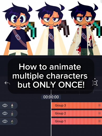 Animate Multiple Characters Once | Alight Motion Tutorial
