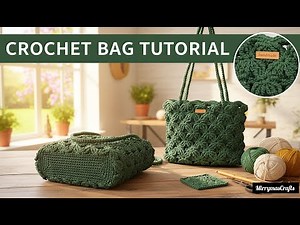 Simple Crochet tote bag tutorial for beginners