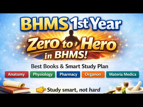 BHMS 1st Year Best Books & Smart Study Plan | How to study BHMS | Complete Guidance@NeoHomoeopathy 