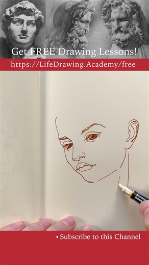 Improve your drawing skills by sketching 5 portraits a day