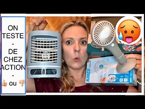 On teste ventilateurs à main, rafraîchisseur d’air et tapis rafraîchissant de chez ACTION !