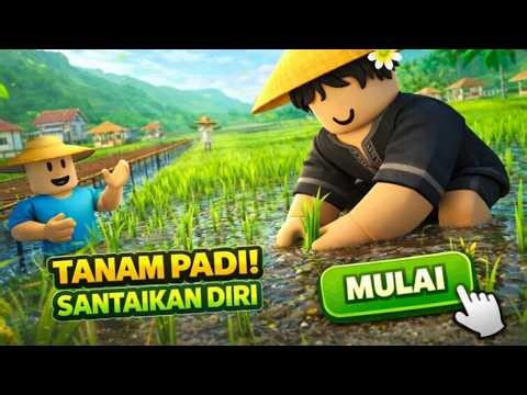 AKU MAIN GAME MENANAM DI SAWAH INDONESIA LANGSUNG TANAM SAWIT.... SAWAH Indo