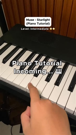 Aji | Starlight - Muse easy piano tutorial 🎹 | Instagram