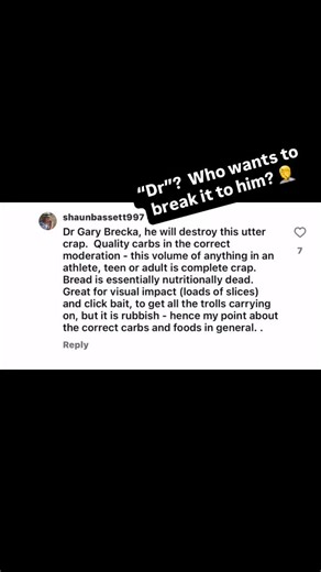 Stan "Rhino" Efferding - CSCS on Instagram: "Imagine using “Dr” Gary Brecka as an appeal to authority? There’s really no bottom to the social media well of stupidity 🤦‍♂️. . Can someone help a brother out?"