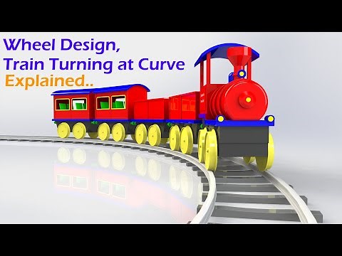 How Train Moves on Curve Track | How do Train Turns | Train Wheel Design