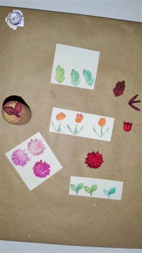 DIY your own flower stamps | easy & fun crafting idea