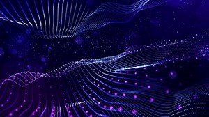 Dynamic visual journey through captivating VJ loops showcasing particles as they elegantly form intricate lines and beautiful surface structures