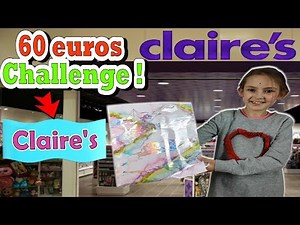 60 EUROS challenge 💶 at CLAIRE'S - what did she buy?