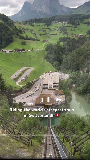 Stoos Funicular Switzerland | OMG This Is So Steep! #switzerland #travel #europeantravel