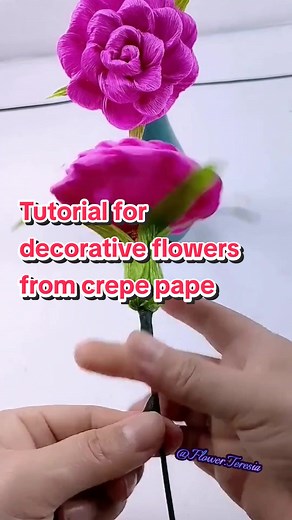 DIY Tutorial: How to Make Decorative Flowers from Crepe Paper