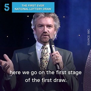This is the first ever National Lottery draw, which took place 25 years ago with a jackpot of £2million. Since it launched with the iconic 'it could be you' advert, the lottery has raised £40bn for good causes and made over 5,500 millionaires. Were you watching the first draw live? Let us know below. | Channel 5 News