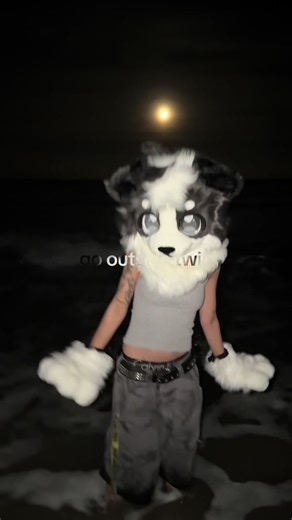 i love u beach #fursuit #furry